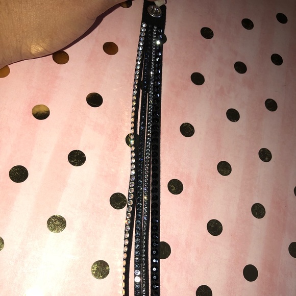 Black Swarovski Wrap Bracelet - Picture 3 of 4